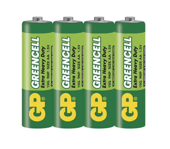 GP Batteries Batéria GP GREENCELL AA, 4ks/ Fólia