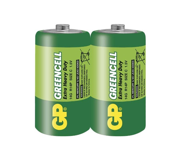 GP Batteries Batéria GP GREENCELL C, 2ks/ Fólia