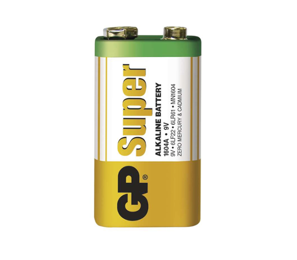 GP Batteries Batéria GP SUPER alkalická 9V blok, 1ks/ Folia
