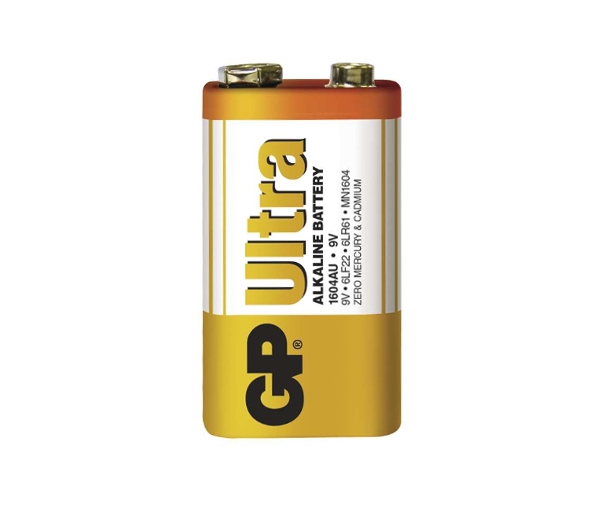 GP Batteries Batéria GP ultra alkalická 9V blok, 1ks/ Fólia