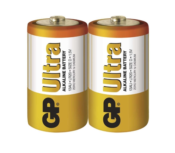 GP Batteries Batéria GP ultra alkalická D, 2ks/ Fólia