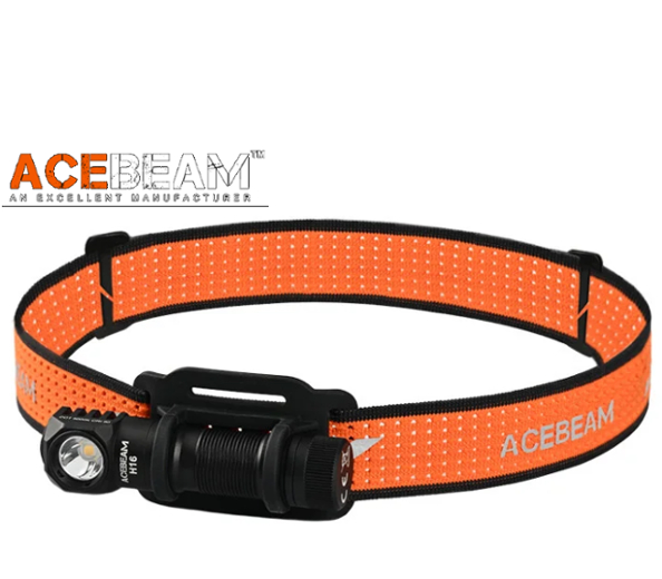 LED Čelovka Acebeam H16 + 1x Li-ion Acebeam 14500 920mAh 3,7V s USB-C nabíjaním