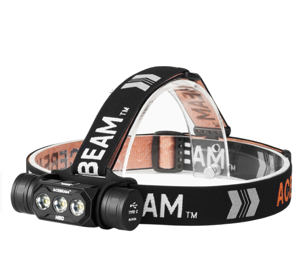 LED Čelovka Acebeam H50 3x Samsung LH351D LED