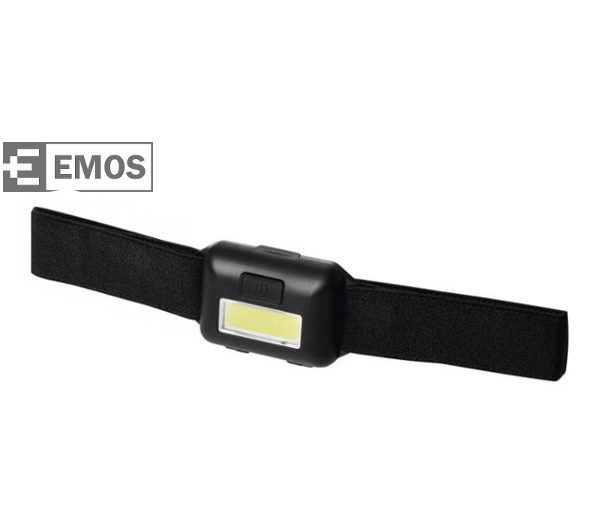 LED Čelovka EMOS na 3x AAA, COB LED 1W 110lm Farba tela: Biela