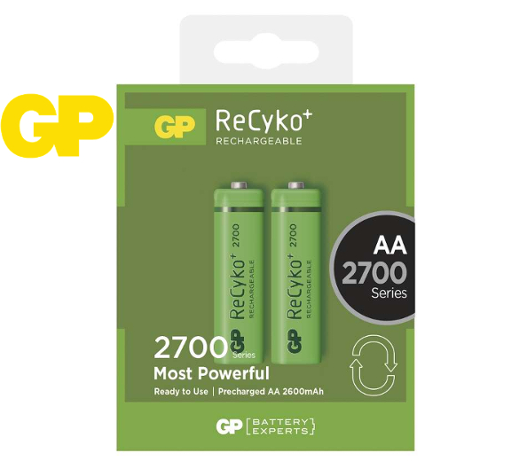 GP Batteries Nabíjacia batéria GP ReCyko+ 2700 AA, 2 ks