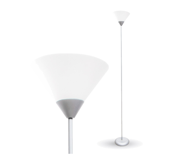 V-TAC Stojanová lampa strieborná