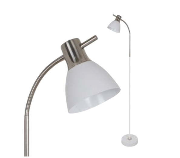 V-TAC Stojanová lampa strieborná