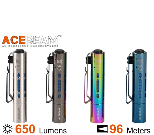 LED baterka Acebeam Rider RX AA, USB-C nabíjateľný Li-ion 14500 920mAh 3,7V Farba tela: Strieborná