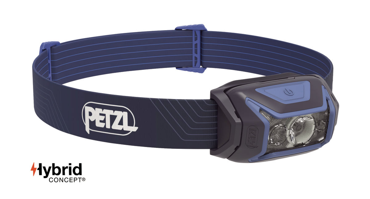 LED čelovka PETZL ACTIK HYBRID modrá