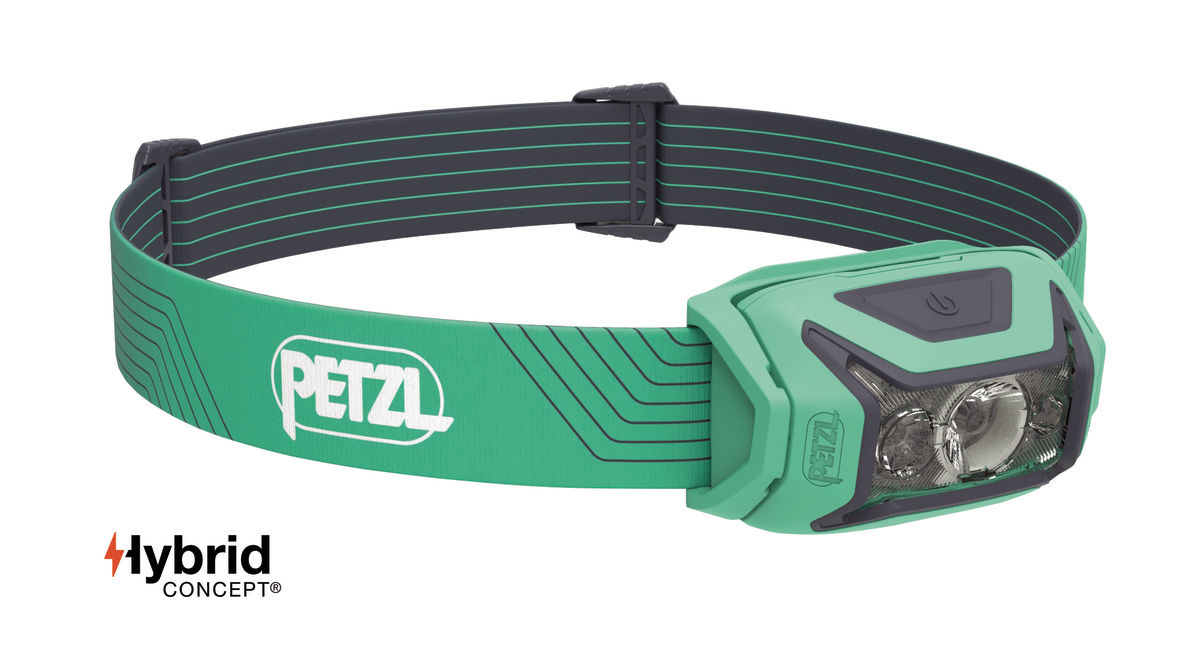 LED čelovka PETZL ACTIK HYBRID zelená