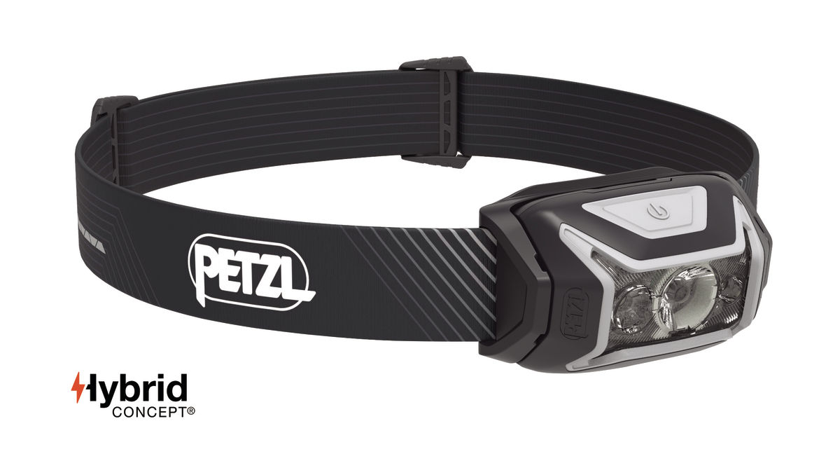 LED čelovka PETZL ACTIK CORE HYBRID sivá