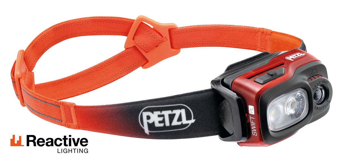 LED čelovka PETZL SWIFT RL HYBRID oranžová