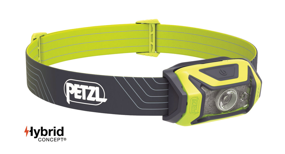 LED čelovka PETZL TIKKA HYBRID žltá
