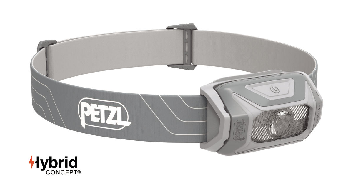LED čelovka PETZL TIKKINA HYBRID sivá