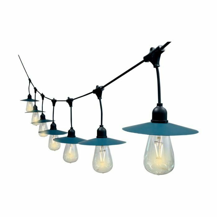 V-TAC Záhradná solárna svetelná reťaz LED 3000K 3W 15m 15x žiarovka VT-715S (V-TAC)