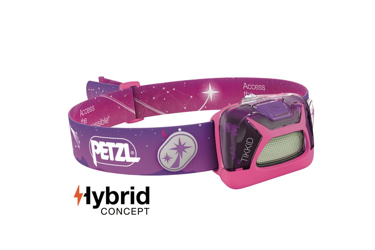 LED detská čelovka PETZL TIKKID HYBRID ružová