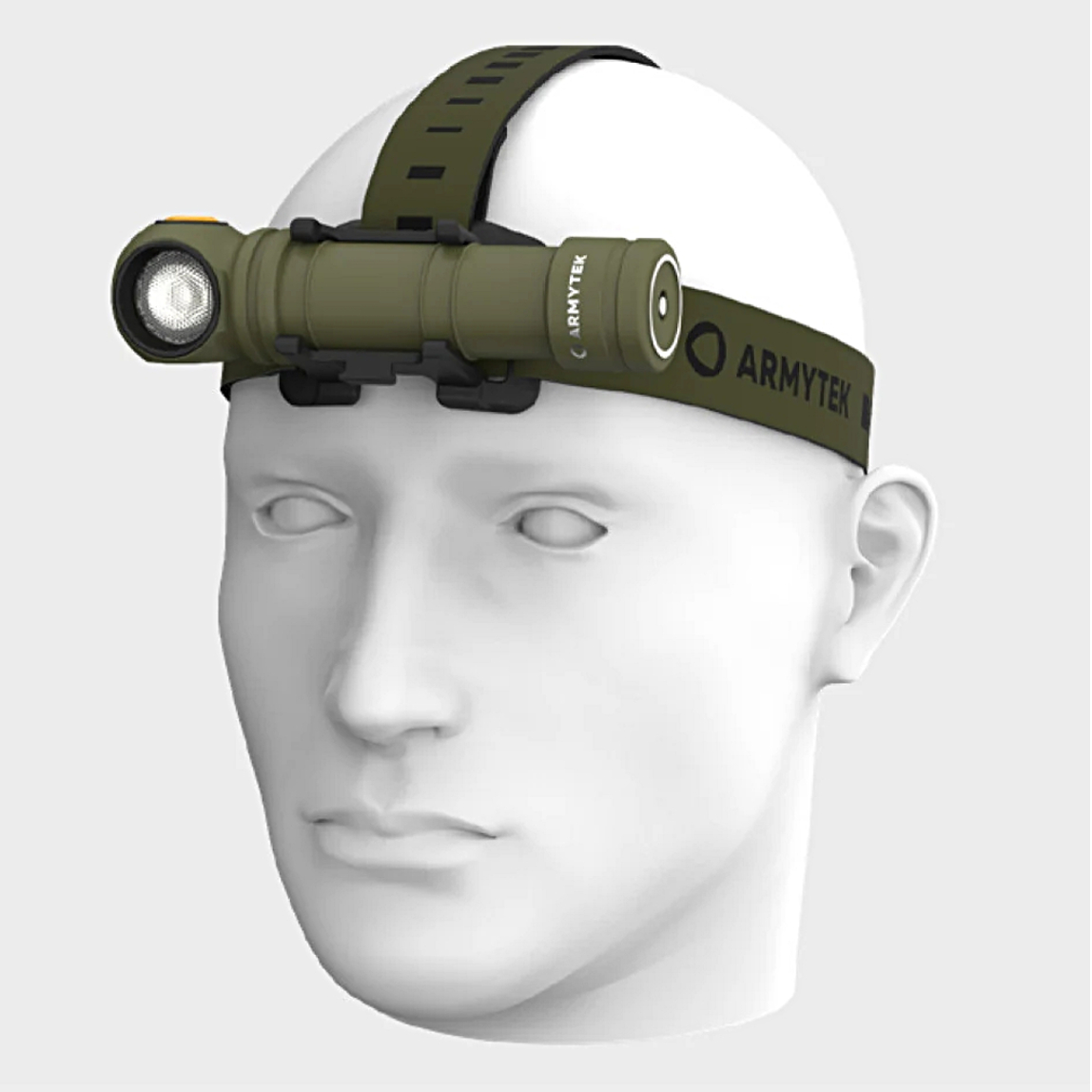 Nabíjateľná LED Čelovka Armytek Wizard C2 PRO MAX USB, Studená biela (CW) - Zelená (OLIVE)