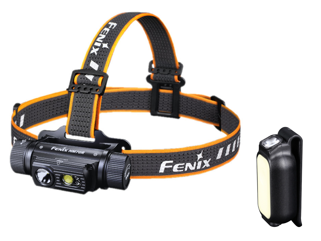 LED Čelovka Fenix HM70R+E-LITE, USB-C nabíjateľná