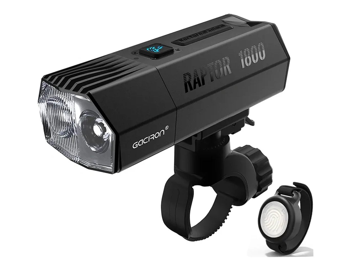 LED bicyklové svietidlo Gaciron RAPTOR 1800, USB-C nabíjateľné