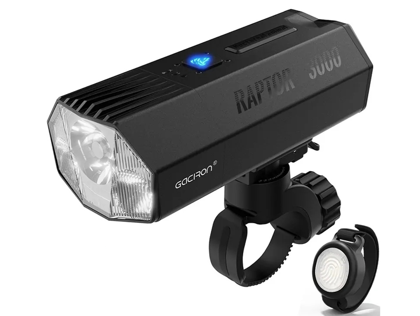 LED bicyklové svietidlo Gaciron RAPTOR 3000, USB-C nabíjateľné