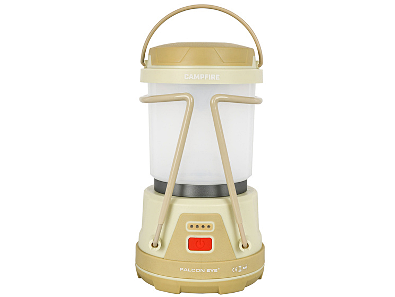 Kempingová LED lampa Falcon Eye CAMPFIRE, funkcia Power bank, USB-C nabíjateľná