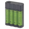 2v1 USB nabíjačka a Powerbank GP CHARGE AnyWay + 4 AA GP ReCyko+ 2700mAh