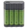 2v1 USB nabíjačka a Powerbank GP CHARGE AnyWay + 4 AA GP ReCyko+ 2700mAh