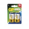Batéria GP ultra alkalická PLUS D, 2ks/ Blister