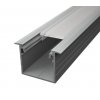 Hliníkový profil pre LED pásy zapustený LINEA, 20,4x30mm - Strieborná