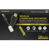 Inteligentná prenosná magnetická USB nabíjačka/ Powerbank/ LED svietidlo Nitecore LC10 (Li-ion/ IMR)