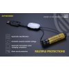 Inteligentná prenosná magnetická USB nabíjačka/ Powerbank/ LED svietidlo Nitecore LC10 (Li-ion/ IMR)