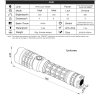 Laserová LEP Baterka Tank007 PTL01 + Li-ion 21700 5000mAh s USB-C nabíjaním v tele