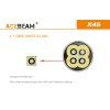 LED Baterka Acebeam X45 + 4x IMR 18650 3100 3,6V akumulátor