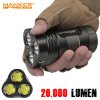 LED Baterka Manker MK34 II 26000lm + 3x Li-ion 18650 Manker IMR 3100mAh 3,6V 30A