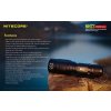 LED Baterka Nitecore MH23, Micro-USB nabíjatelná
