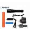 LED baterka so ZOOM optikou TIROSS TS1154+1x Li-ion IMR 18650 2000mAh 3,7V, Nabíjateľná