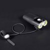 LED bicyklové svietidlo Gaciron V9D-1600, USB nabíjateľný, USB Powerbank + darček zadné svetlo W07R