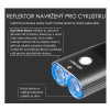 LED bicyklové svietidlo Gaciron V9D-1800, Limited Edition, USB nabíjateľný, USB Powerbank, Praktik Set