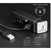 LED bicyklové svietidlo Gaciron V9F-600, USB nabíjateľné, Praktik Set
