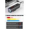 LED bicyklové svietidlo Gaciron V9M-1500, vstavaný Li-ion aku. 4800mAh., USB nabíjateľné