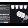 LED bicyklové svietidlo Nitenumen X8, DW-Denná biela LED, Praktik Set