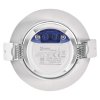 LED bodové svietidlo strieborné, kruh 5W 350lm Teplá biela