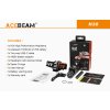 LED Čelovka a Powerbank Acebeam H30 XHP70.2LED+Červená a UV Nichia 276A 365nm LED, USB nabíjaťeľná, Praktik Set