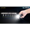 LED kľúčenka/ baterka Nitecore T4K 4000lm, vstavaný aku. Li-ion 1000mAh 3,6V, USB-C nabíjateľnáČierna