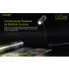 LED kľúčenka/ baterka Nitecore TUP 1000lm, vstavaný aku. Li-ion 1200mAh 3,6V, Micro-USB nabíjateľná-Strieborná