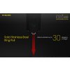 LED kľúčenka/ baterka Nitecore TUP 1000lm, vstavaný aku. Li-ion 1200mAh 3,6V, Micro-USB nabíjateľná-Strieborná