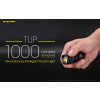 LED kľúčenka/ baterka Nitecore TUP 1000lm, vstavaný aku. Li-ion 1200mAh 3,6V, Micro-USB nabíjateľná-Strieborná