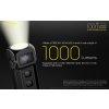 LED kľúčenka/ baterka Nitecore TUP 1000lm, vstavaný aku. Li-ion 1200mAh 3,6V, Micro-USB nabíjateľná-Strieborná