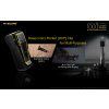 LED kľúčenka/ baterka Nitecore TUP 1000lm, vstavaný aku. Li-ion 1200mAh 3,6V, Micro-USB nabíjateľná-Strieborná