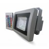 LED reflektor RGB 10W s IR diaľkovým ovládaním 800lm šedý